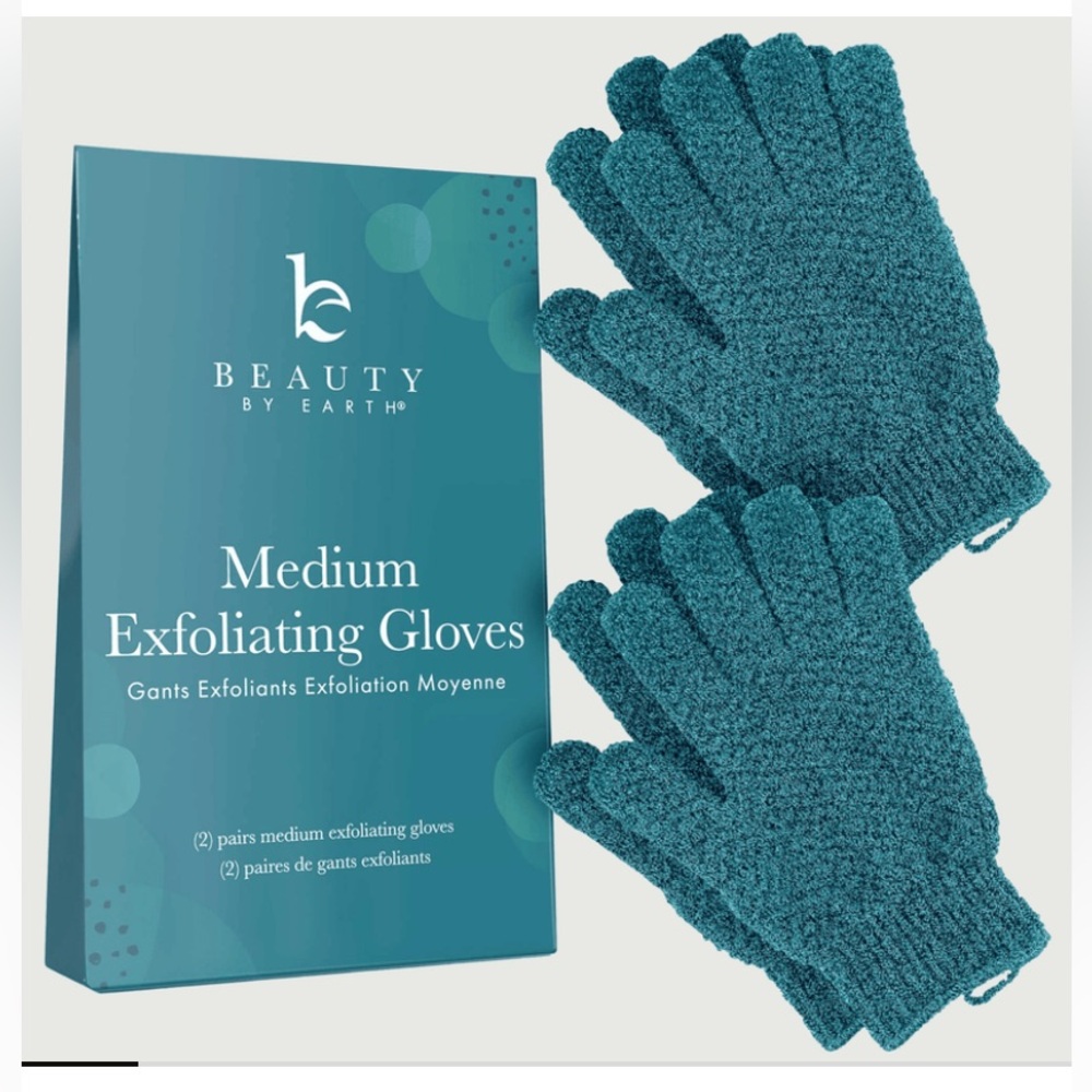 Beauty by Earth Medium Exfoliating Gloves